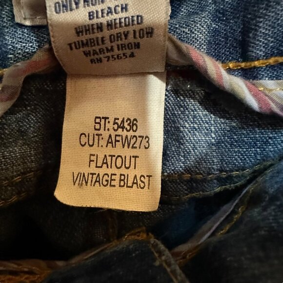 Abercrombie & Fitch Capri‎ Cargo Jeans Vintage Blast Retro Y2K Boho Size 6 - Picture 7 of 8